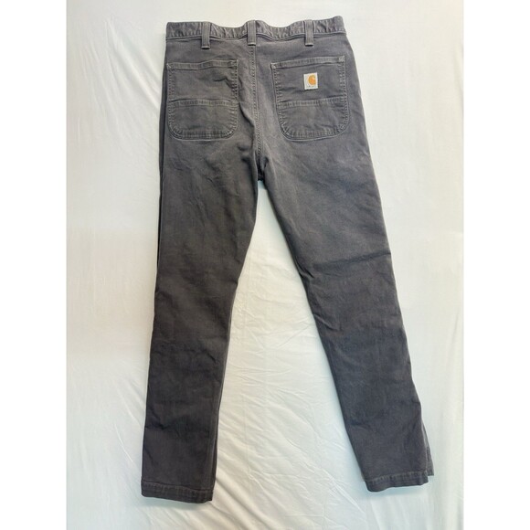 Carhartt Straight Fit Carpenter Pants 33x32 Color Grey Regular - Picture 8 of 8